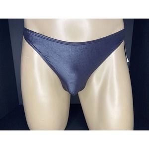 Vintage Y2K Breakers Men’s Wetlook Alligator Embossed Thong Bikini - Large